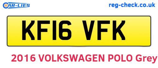 KF16VFK are the vehicle registration plates.