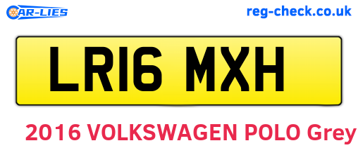LR16MXH are the vehicle registration plates.