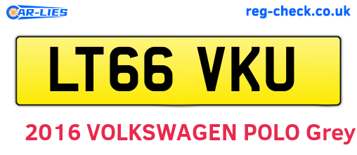 LT66VKU are the vehicle registration plates.