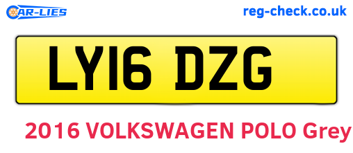 LY16DZG are the vehicle registration plates.