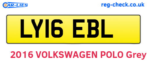 LY16EBL are the vehicle registration plates.
