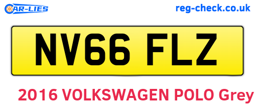 NV66FLZ are the vehicle registration plates.