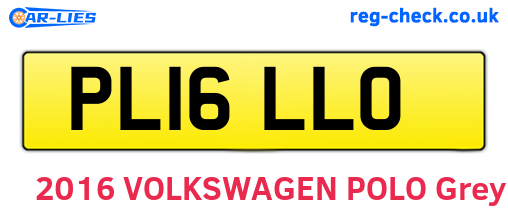 PL16LLO are the vehicle registration plates.