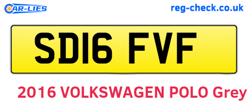 SD16FVF are the vehicle registration plates.