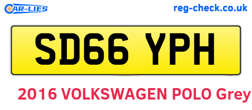 SD66YPH are the vehicle registration plates.