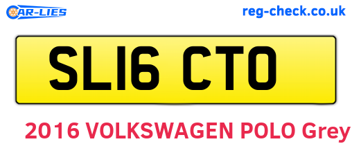 SL16CTO are the vehicle registration plates.