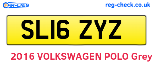 SL16ZYZ are the vehicle registration plates.