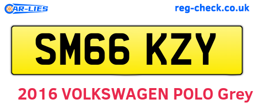 SM66KZY are the vehicle registration plates.