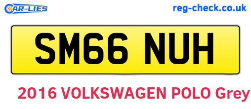 SM66NUH are the vehicle registration plates.