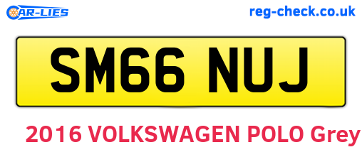 SM66NUJ are the vehicle registration plates.