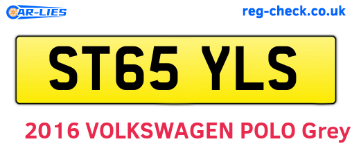 ST65YLS are the vehicle registration plates.