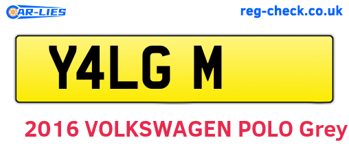 Y4LGM are the vehicle registration plates.