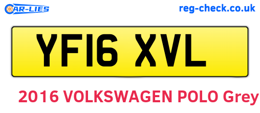 YF16XVL are the vehicle registration plates.