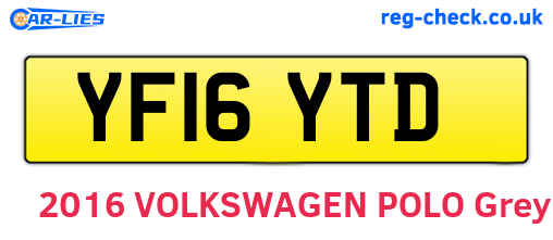 YF16YTD are the vehicle registration plates.