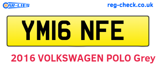 YM16NFE are the vehicle registration plates.
