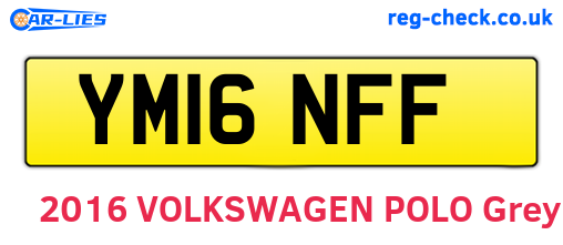 YM16NFF are the vehicle registration plates.