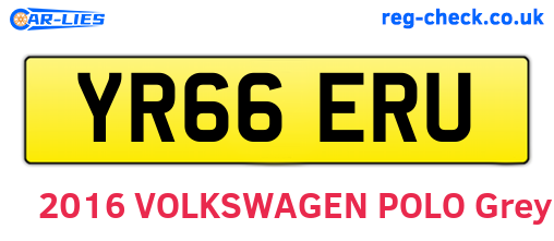 YR66ERU are the vehicle registration plates.