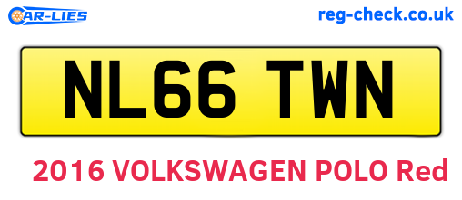 NL66TWN are the vehicle registration plates.