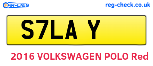 S7LAY are the vehicle registration plates.