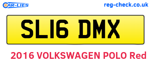 SL16DMX are the vehicle registration plates.