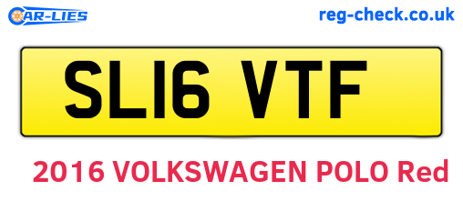 SL16VTF are the vehicle registration plates.