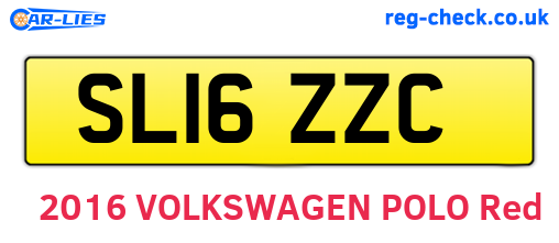 SL16ZZC are the vehicle registration plates.