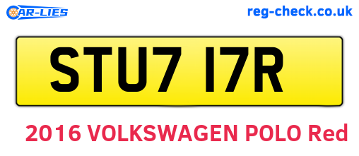 STU717R are the vehicle registration plates.
