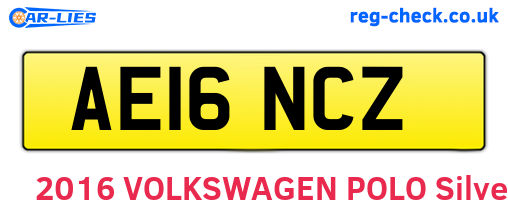 AE16NCZ are the vehicle registration plates.
