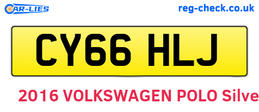CY66HLJ are the vehicle registration plates.