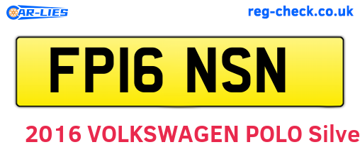 FP16NSN are the vehicle registration plates.