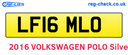 LF16MLO are the vehicle registration plates.