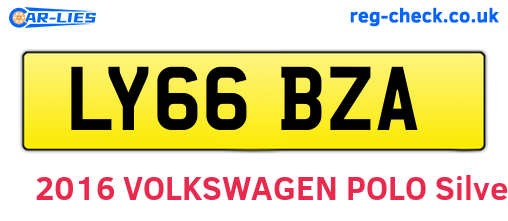 LY66BZA are the vehicle registration plates.