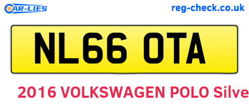 NL66OTA are the vehicle registration plates.