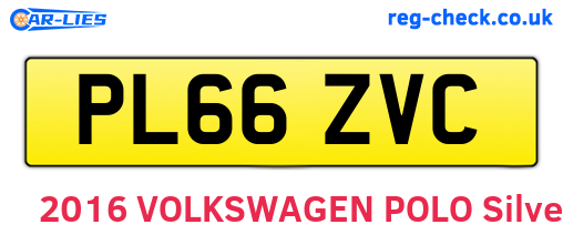 PL66ZVC are the vehicle registration plates.