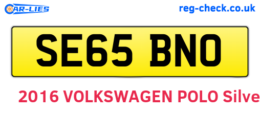 SE65BNO are the vehicle registration plates.