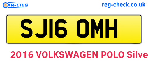 SJ16OMH are the vehicle registration plates.
