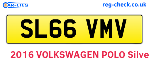 SL66VMV are the vehicle registration plates.