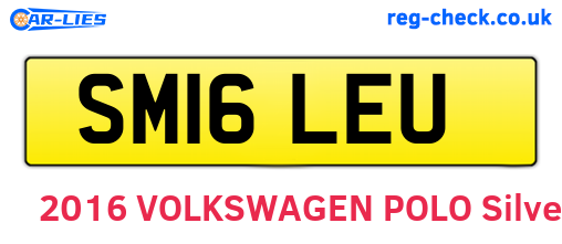 SM16LEU are the vehicle registration plates.