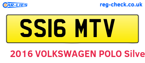 SS16MTV are the vehicle registration plates.