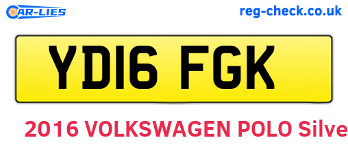 YD16FGK are the vehicle registration plates.