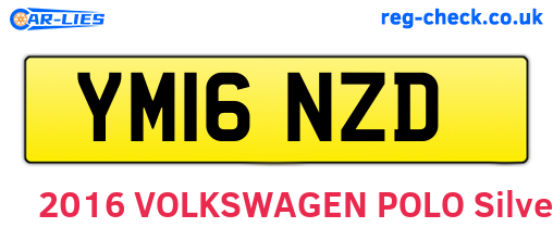 YM16NZD are the vehicle registration plates.