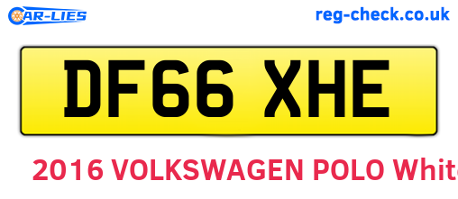 DF66XHE are the vehicle registration plates.