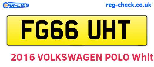 FG66UHT are the vehicle registration plates.