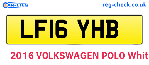 LF16YHB are the vehicle registration plates.