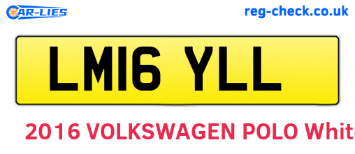 LM16YLL are the vehicle registration plates.