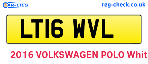 LT16WVL are the vehicle registration plates.