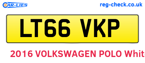 LT66VKP are the vehicle registration plates.