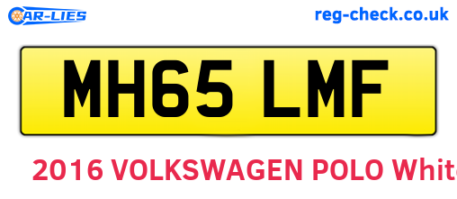 MH65LMF are the vehicle registration plates.