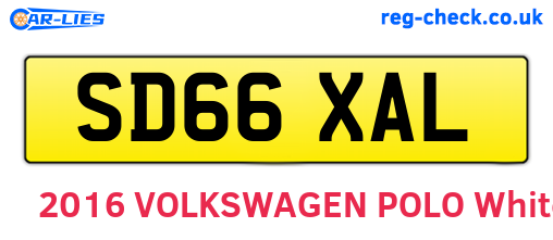 SD66XAL are the vehicle registration plates.