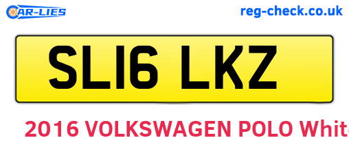 SL16LKZ are the vehicle registration plates.